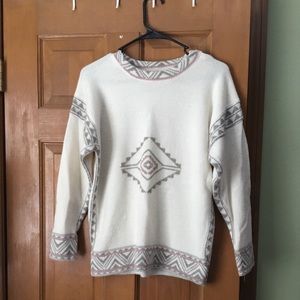 Vintage Aztec pattern sweater
